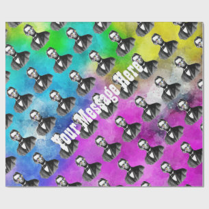 Papel De Presente Divertimento Abraham Lincoln nas máscaras