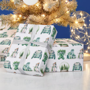 Papel De Presente Divertimento de Natal Em Segundo Plano Branco