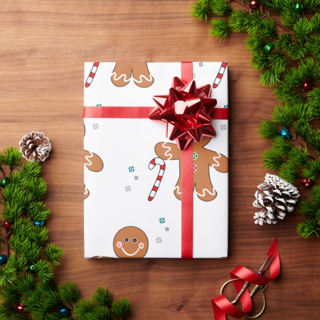 Papel De Presente Divertimento do Gingerpão (Presente de Natal)