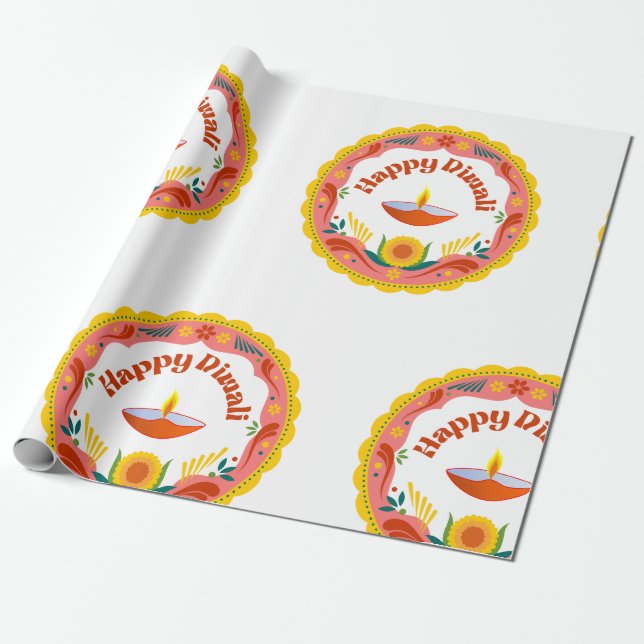 Papel De Presente Diwali Gift Wrapping Papers (Desenrolado)