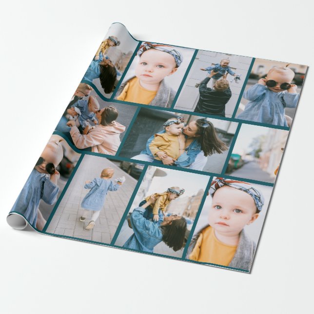 Papel De Presente DIY Custom Photo WrapPaper (Papel de enrolamento v (Desenrolado)