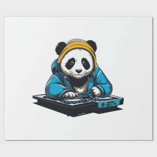 Papel De Presente DJ Kawaii Panda