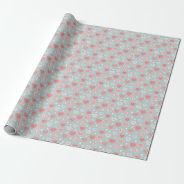 Papel de Presente do Dia dos Namorados – Padrão de