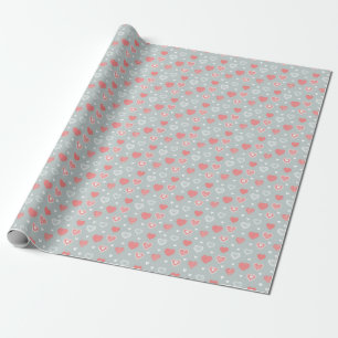 Papel de Presente do Dia dos Namorados – Padrão de