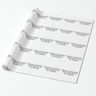 Papel De Presente Dobra-me em chocolate