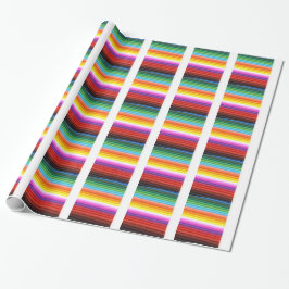 Papel De Presente Dobras de Tecido Multicolorido Abstrato