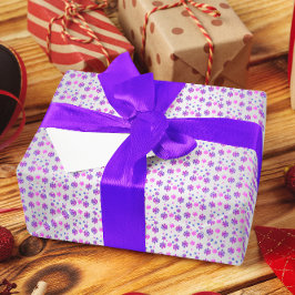 Papel De Presente Doce 16 Floco de Neve de inverno Aniversário