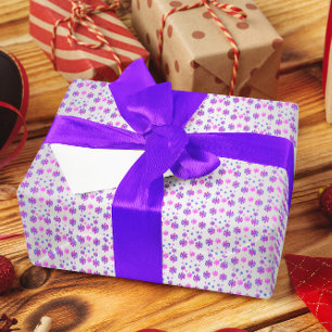 Papel De Presente Doce 16 Floco de Neve de inverno Aniversário