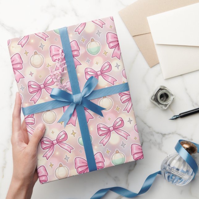 Papel De Presente Doce Cana de Açúcar Coquete Rosa (Presentear)