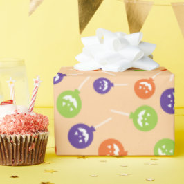 Papel De Presente Doce Colorido Lollipops De Halloween Sem Olhos