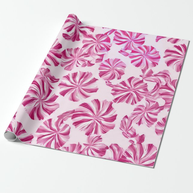 Papel De Presente Doce de Hortelã (Desenrolado)