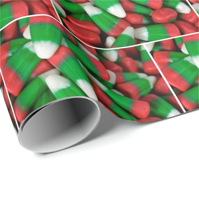 Papel De Presente doce de Natal em forma de milho (Ponta do rolo)