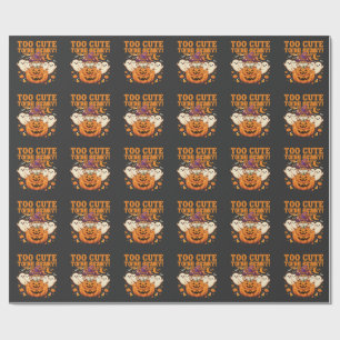 Papel De Presente Doce Design de Fantasma de Abóbora de Hamster de H