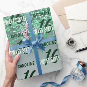 Papel De Presente Doce Espumante 16 Brilhante Verde