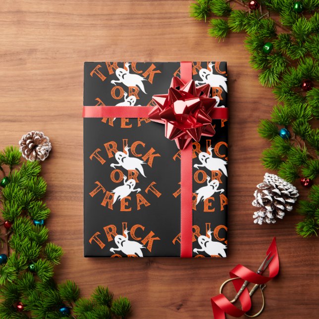 Papel De Presente Doce ou Travessura (Presente de Natal)