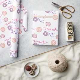 Papel De Presente Doce uma Festa de aniversário de Tema Rosquinha