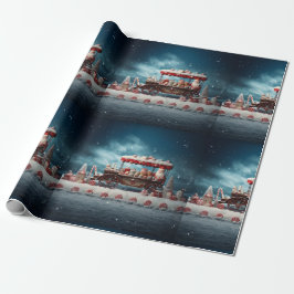 Papel De Presente Doces de Natal Whimsso Carrinho 3