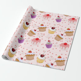 Papel De Presente doces padrões de desertos