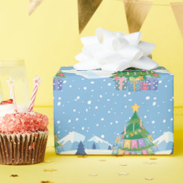 Papel De Presente Documento de Aterro de Natal 25 Dez 25 Gift Wrap