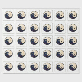 Papel De Presente Documento de embrulho sobre Paz e Harmonia em bran