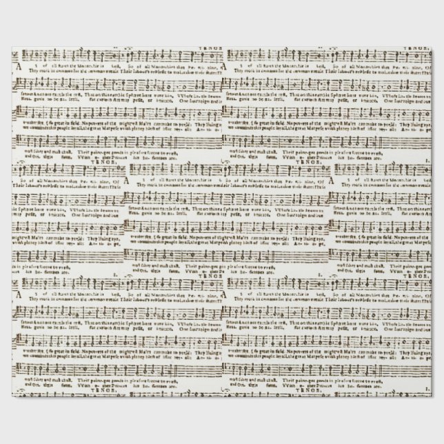 Papel De Presente Documento sobre os tecidos da música feminina moná (Barra)