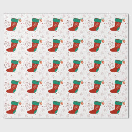 Papel De Presente Dodo Craft Studio Meia de Natal Fofo Festa de Nata