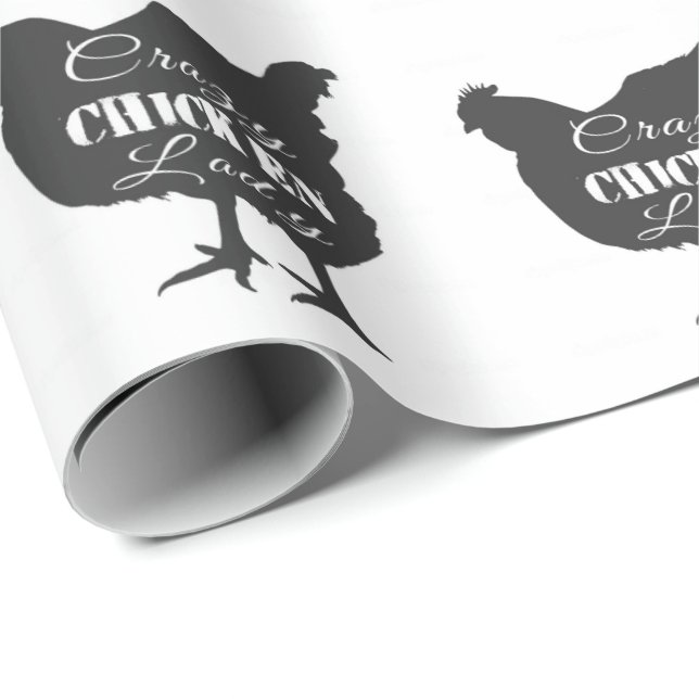 Papel De Presente Doida Senhora do Frango (Ponta do rolo)