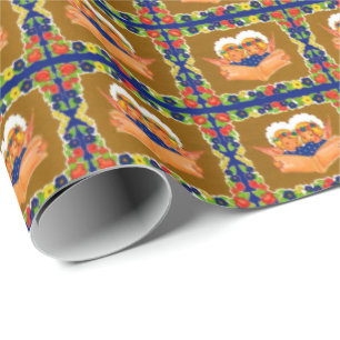 Papel De Presente dois anjos cantando