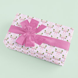 Papel De Presente Dois Arcos de Rico Floral Birthday