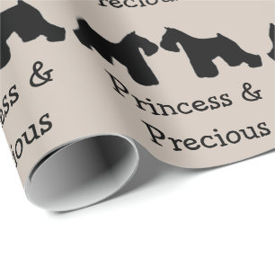 Papel De Presente Dois Cães-Esqueleiros Miniatura