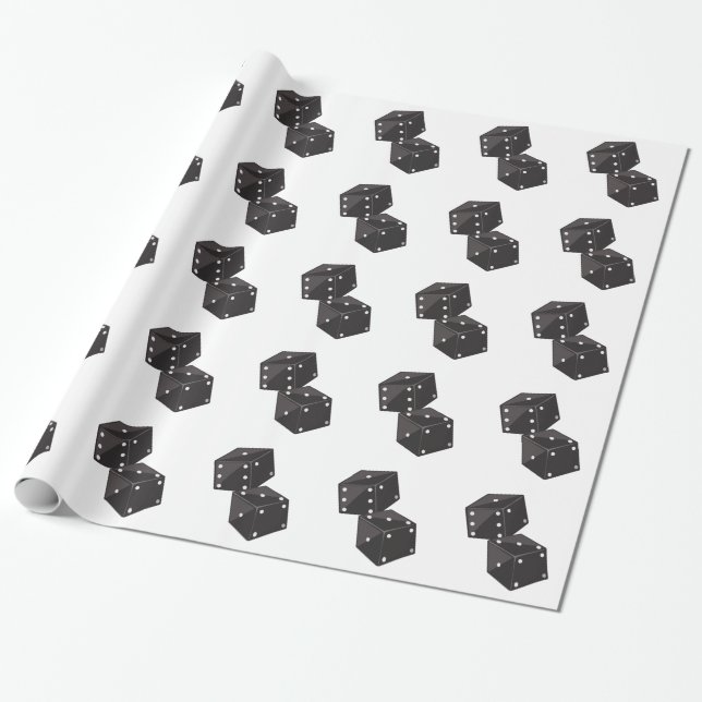 Papel De Presente Dois dados (Desenrolado)