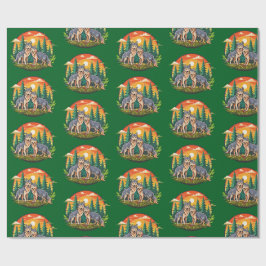 Papel De Presente Dois lobos