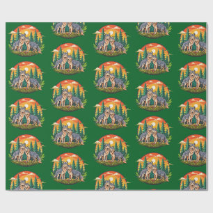 Papel De Presente Dois lobos
