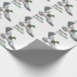 Papel De Presente Dólares e Patos