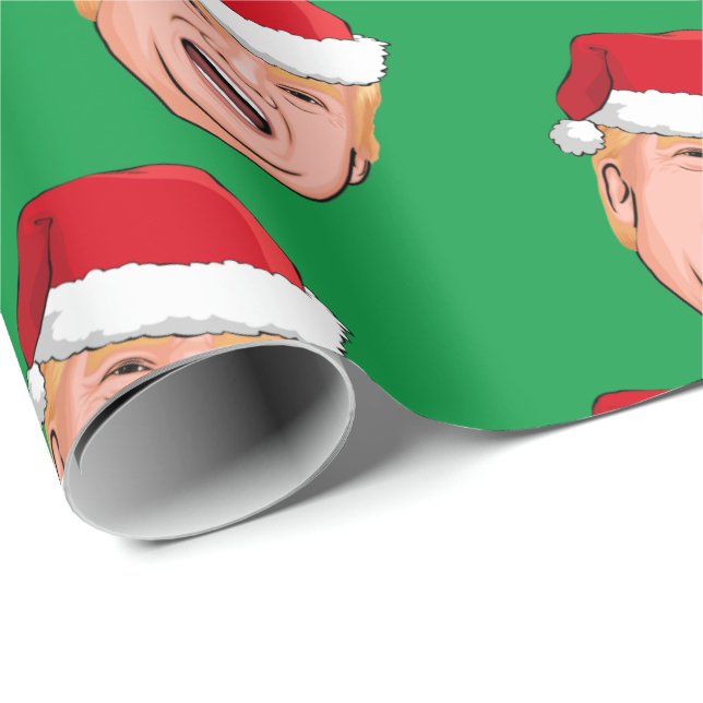 Papel De Presente DONALD TRUMP Christmas (Ponta do rolo)