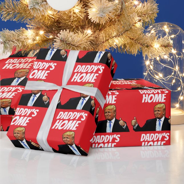 PAPEL DE PRESENTE DONALD TRUMP DADDY'S HOME CHRISTMAS (Feriados)