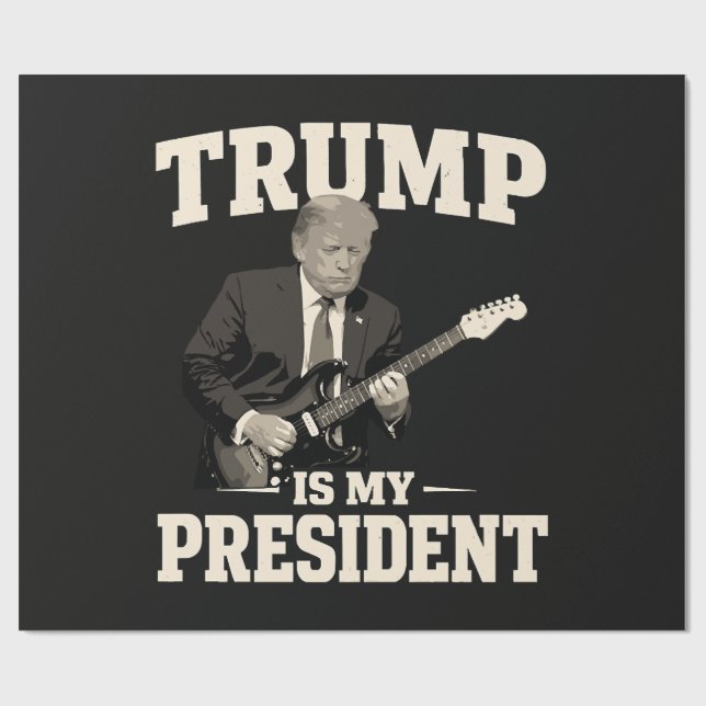 Papel De Presente Donald Trump É Meu Presidente (Aberto)
