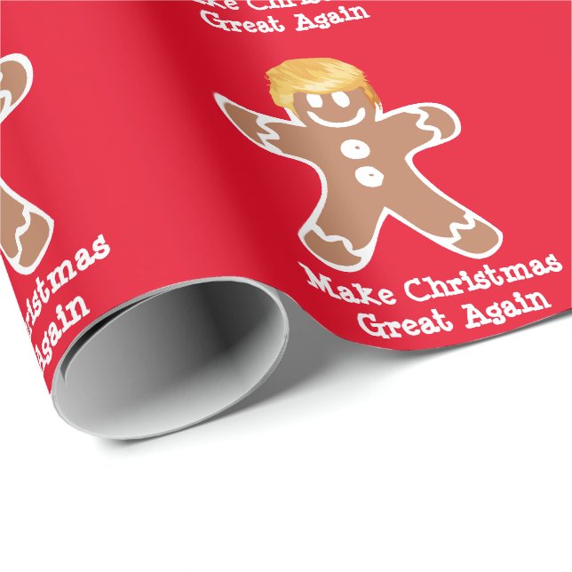 Papel De Presente Donald Trump Gingerpão (Ponta do rolo)