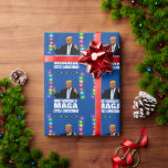 Papel De Presente DONALD TRUMP MAGA PEQUENO Natal<br><div class="desc">TRUMP - TENHA UM PAPEL DE ENVOLVIMENTO DE NATAL MAGA</div>