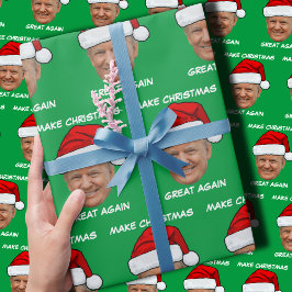 Papel De Presente Donald Trump Papai Noel faz Excelente de Natal nov