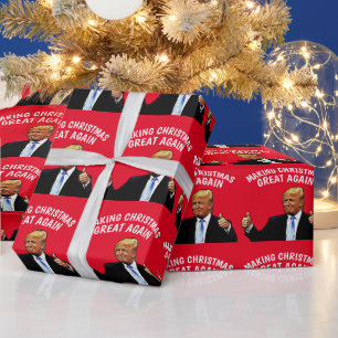 PAPEL DE PRESENTE DONALD TRUMP TORNANDO O NATAL GRANDE NOVAMENTE