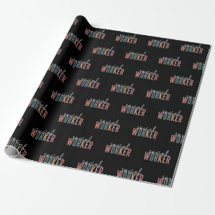 Papel De Presente Dons de Apreciação do Trabalhador Social