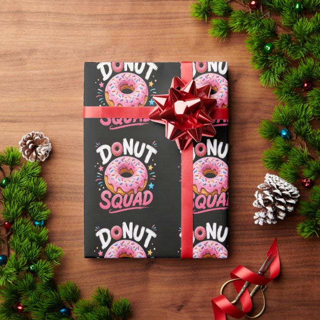 Papel De Presente Donut Espalhe Bondade Engraçado (Presente de Natal)