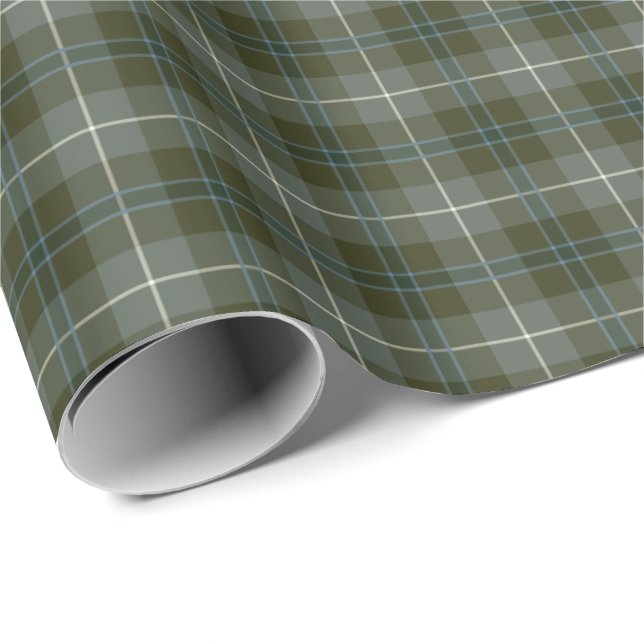 Papel De Presente Douglas Clan Weathered Tartan (Ponta do rolo)