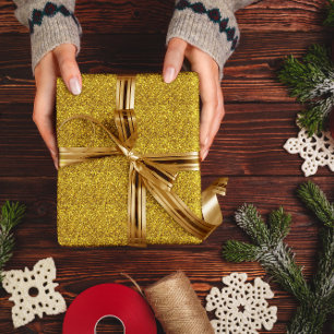 Papel De Presente Dourada textura de brilho