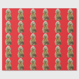 Papel De Presente Dourado Angel Red Wraping Paper