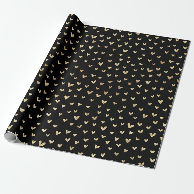 Papel De Presente Dourado Feriado Feriado Papel de Molho (Desenrolado)