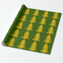 Papel De Presente Dourado Livro Verde de Bell