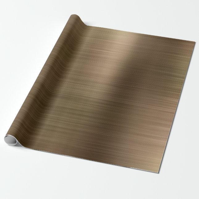 Papel De Presente Dourado metal escovado (Desenrolado)