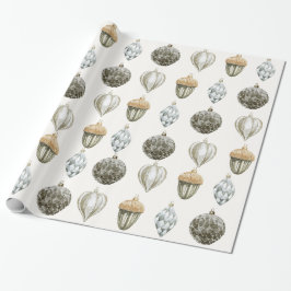 Papel De Presente Dourado ornamento de Natal